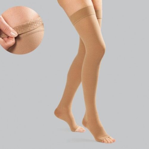 6335  КОМПРЕСИВНИ ЧОРАПИ ДО БЕДРОТО С ОТВОРЕНИ ПРЪСТИ, КЛАС II 22-33 mmHg